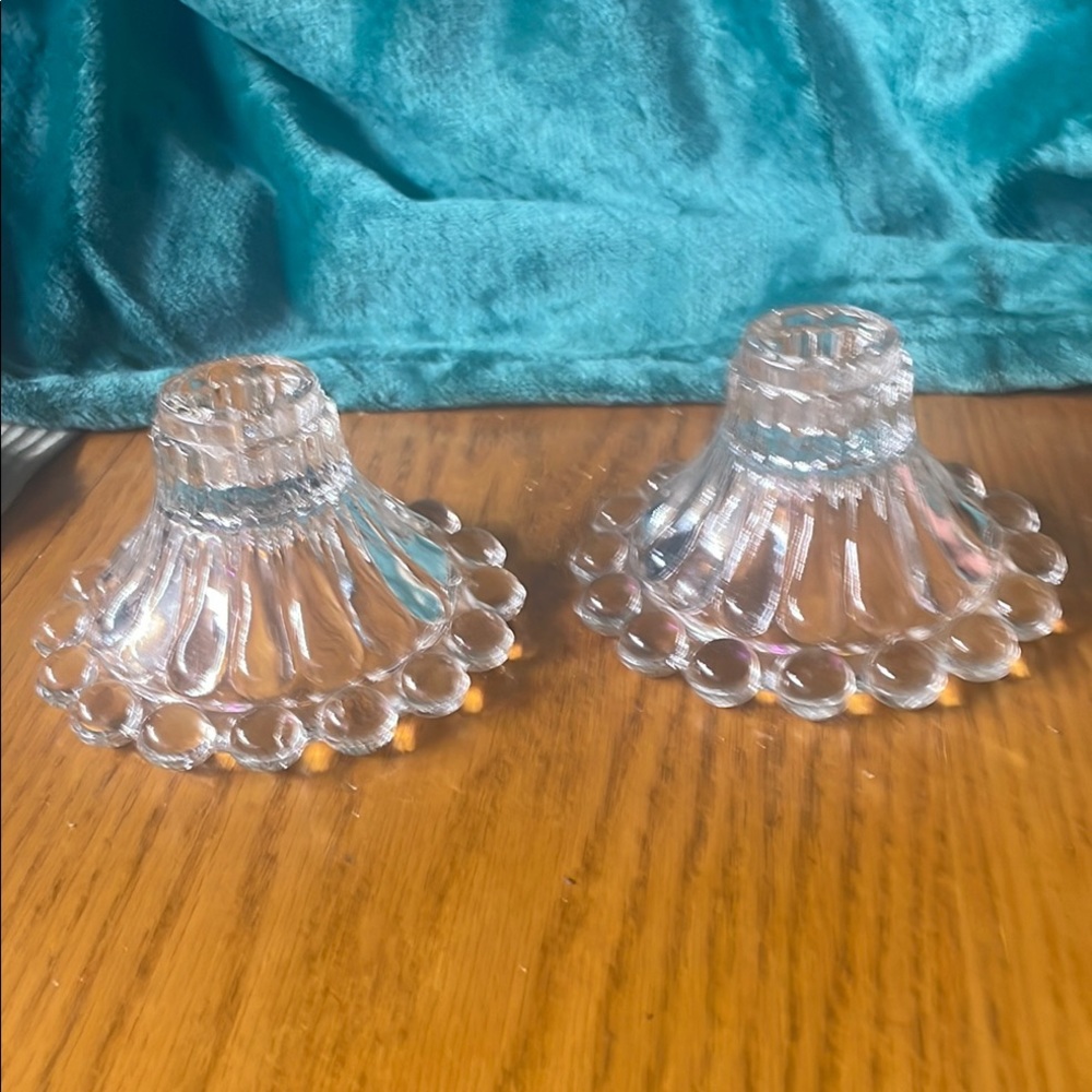 Elegant Glass Candle Holders